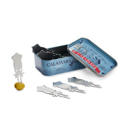 海外のマーケットで見るような缶詰モチーフのステンレスミニフォーク6本セットです。