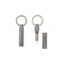 キーホルダータイプの携帯用ミニセラミックナイフ。