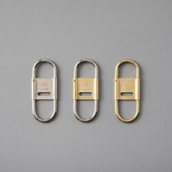 カラビナタイプのキーリング