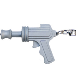 ボタンを押すとLEDが光りピュンピュンとスペースガンの効果音が鳴ります