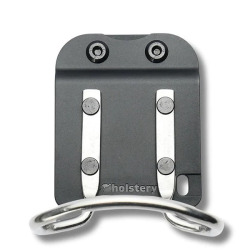 ハンマーやハンドアックスなどを素早くホールドするクリップ式ホルダー。