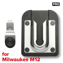 電動ドリルなどを独自のPinPalユニットにより素早くホールドするクリップ式ホルダー。