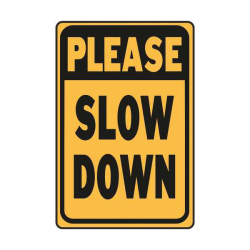 アメリカで実際に使用されているアルミサインプレート。