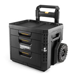 TOUGHBUILT STACKTECH タイヤ付き引き出し収納BOX。