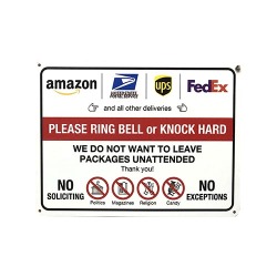 実際にアメリカで使用されているデリバリーサイン。