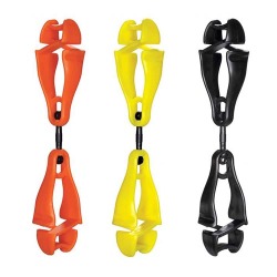 2つの強力なクリップでグローブやタオルなどの持ち歩きに便利なホルダー