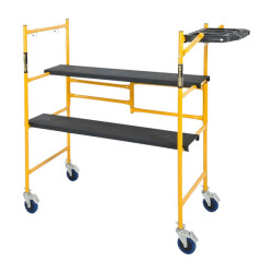 コンパクトに折り畳み可能な作業用足場