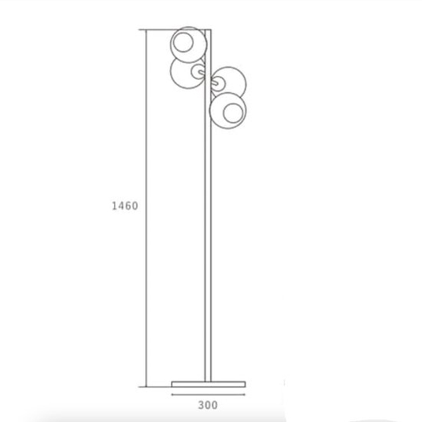 HERMOSA ビアリッツ フロアランプ BIARRITZ FLOOR LAMP GS-023