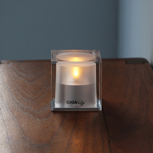 総額3万円相当　LEDキャンドル 27個　テーブルミラー20枚 CIGA Design ミニ キューブ ソーラー キャンドル Mini Cube Solar Candle