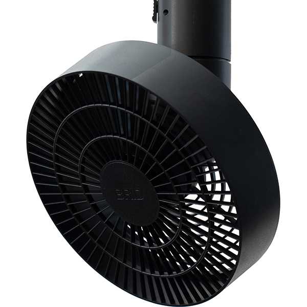 BRID ダクトレールファン DUCT RAIL FAN ブラック BRID（ブリッド） 【選べる特典付】 ダクトレール ファン 扇風機 3D首