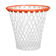 バスケットゴールのごみ箱。