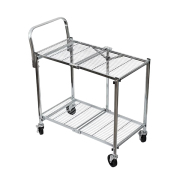 スリムに折りたためる構造ながら、高い耐荷重と安定感を備えています。