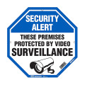 監視カメラ、プラスチックサインプレート。