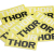 耐水素材のTHORロゴステッカー、