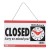 取付チェーン付きオープン/クローズの両面サイン