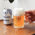 タイガーのイラストが目を惹く、ユニークなビールジョッキ2個セット。
