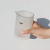お湯をそのまま注げる、耐熱ガラス製のダブルウォールビーカー。