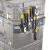 TOUGHBUILT StachTech® コーナーレールに対応した磁力式ツールホルダー。