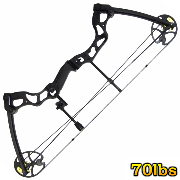 Mankung アーチェリー コンパウンドボウ 75ポンド 75lbs 約34 0kg ブラック