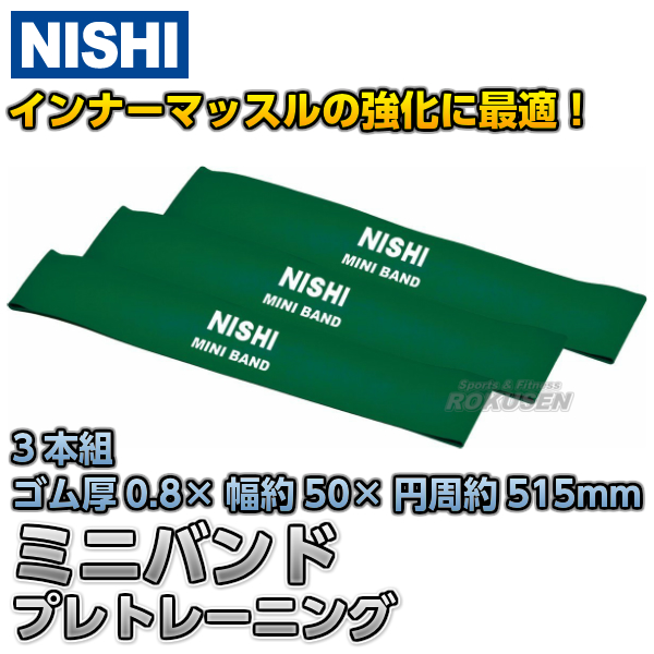 ニシ トレーニング用ゴムバンド ミニバンド プレトレーニング