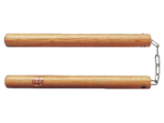 九櫻（九桜）　樫製丸型ヌンチャク鎖付