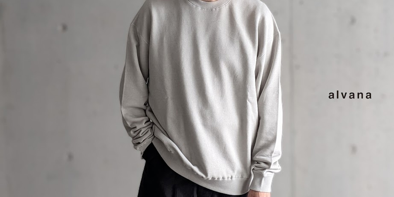 alvana,アルバナ,アルヴァナ,alvana 東京取り扱い店舗,FREED FLEECE CREW NECK SWEAT,alv-00211