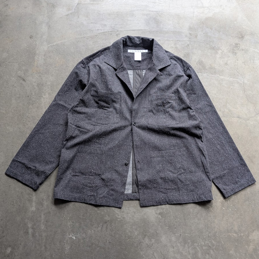 SEEALL (シーオール) [ NO COLLAR JACKET ] ノーカラージャケット (COFFEE)