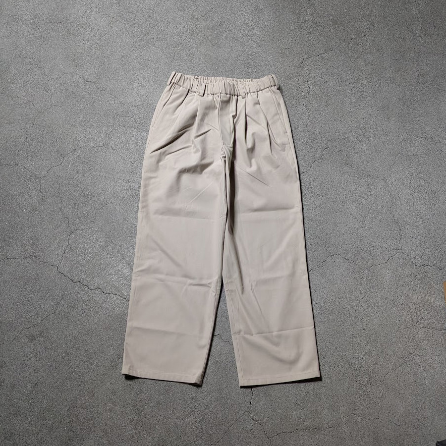 LAMOND,ラモンド,LAMOND 東京取り扱い店舗,lm-p-137-tw,Organic Cotton High Twist Wide Pant,Stitch Work Light Sweat