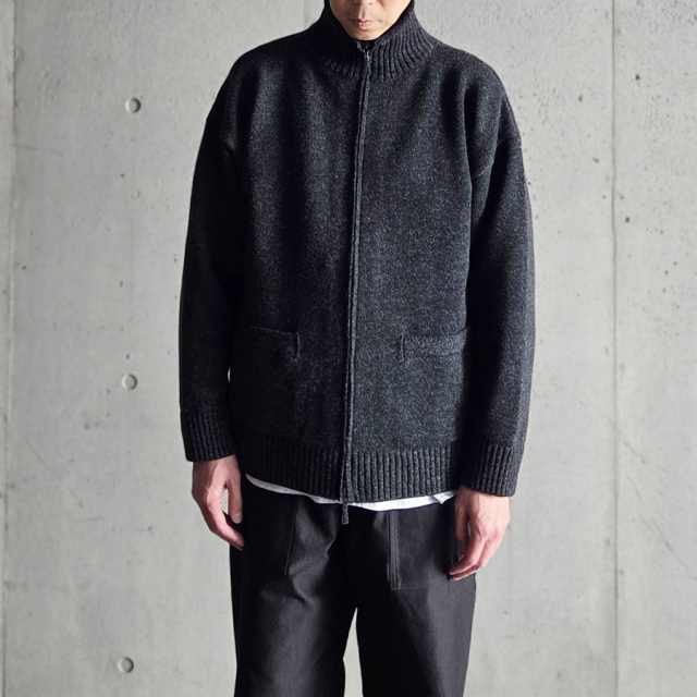 alvana,アルバナ,アルヴァナ,alvana 東京取り扱い店舗,alvana 通販,5G LAMB WOOL zip up knit,ALV-90151