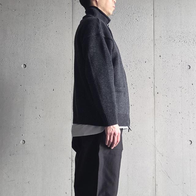 alvana (アルヴァナ) ALV-90151 [ 5G LAMS WOOL ZIP UP KNIT ] 5ゲージ