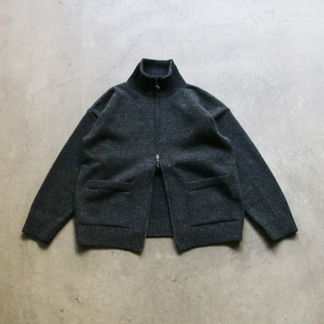 alvana (アルヴァナ) ALV-90151 [ 5G LAMS WOOL ZIP UP KNIT ] 5ゲージ