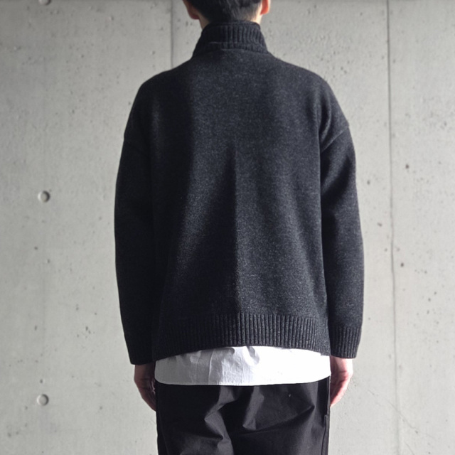 alvana (アルヴァナ) ALV-90151 [ 5G LAMS WOOL ZIP UP KNIT ] 5ゲージ