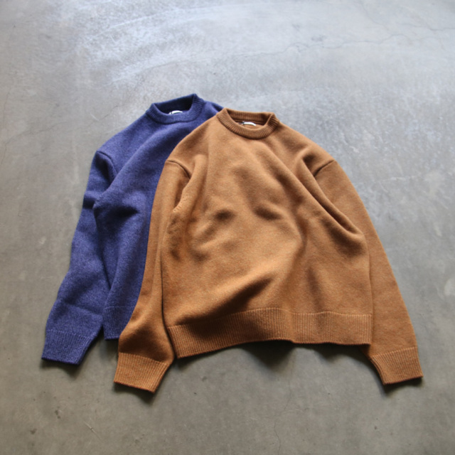 alvana (アルヴァナ) ALV-90150 [ 5G LAMS WOOL CREW KNIT ] 5ゲージ