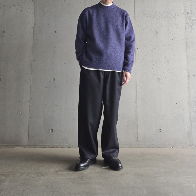 alvana アルヴァナ セーター alvana (アルヴァナ) ALV-90150 [ 5G LAMS WOOL CREW KNIT ] 5ゲージ