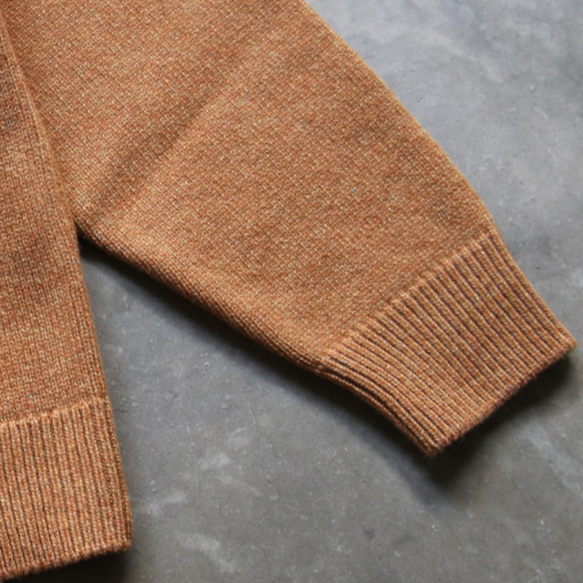 スタイライズ（STYLISE）/5G LAMS WOOL CREW KNIT / キャメル [ALV−90150] alvana (アルヴァナ) ALV-90150 [ 5G LAMS WOOL CREW KNIT ] 5ゲージ