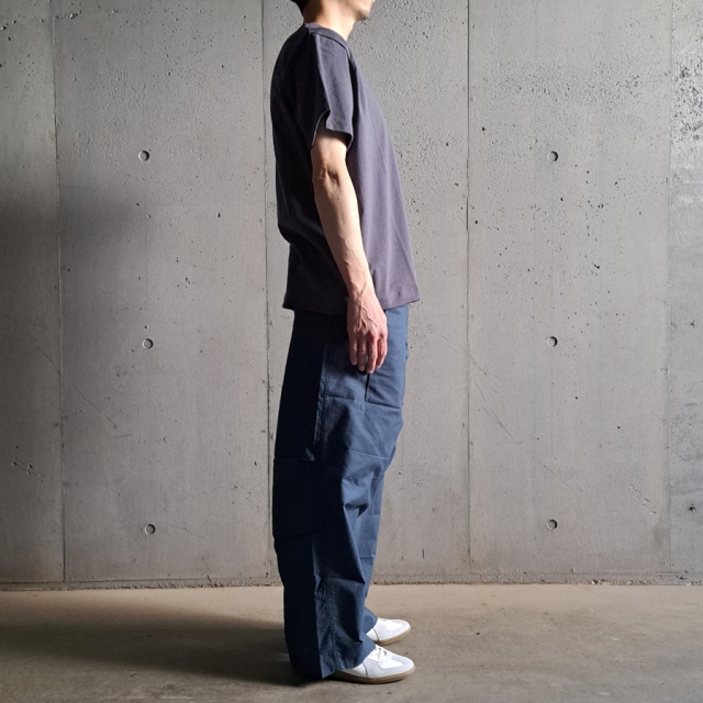 TUKI (ツキ) 0041【PAJAMAS】 (SHEETING) パジャマパンツ (DULL BLUE)