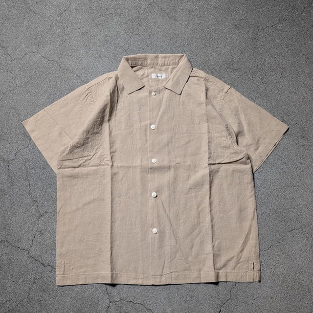 alvana,アルヴァナ,LINEN OPEN COLLAR SHIRT,ALV-00175,alvana 通販,alvana 東京取り扱い店舗