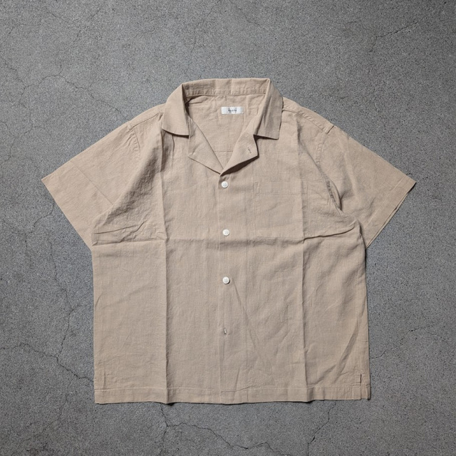 alvana,アルヴァナ,LINEN OPEN COLLAR SHIRT,ALV-00175,alvana 通販,alvana 東京取り扱い店舗