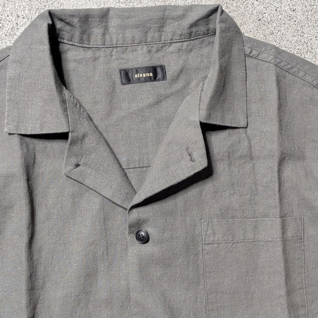 alvana,アルヴァナ,LINEN OPEN COLLAR SHIRT,ALV-00175,alvana 通販,alvana 東京取り扱い店舗