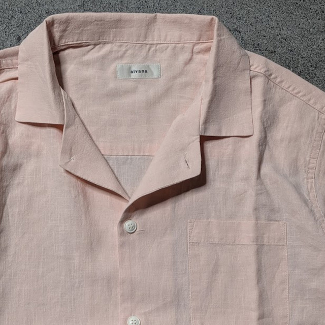 alvana,アルヴァナ,LINEN OPEN COLLAR SHIRT,ALV-00175,alvana 通販,alvana 東京取り扱い店舗