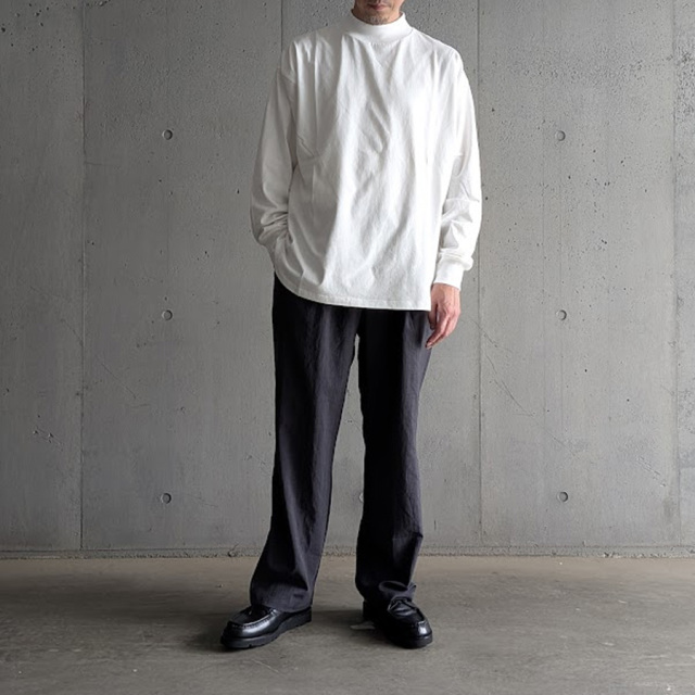 alvana,アルバナ,アルヴァナ,alvana 東京取り扱い店舗,空紡 midle neck  round l/s tee shirts,alv-00137