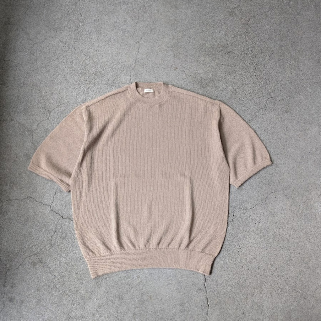 alvana (アルヴァナ) ALV-90183 [ WASHI CREWNECK S/S KNIT ] 和紙