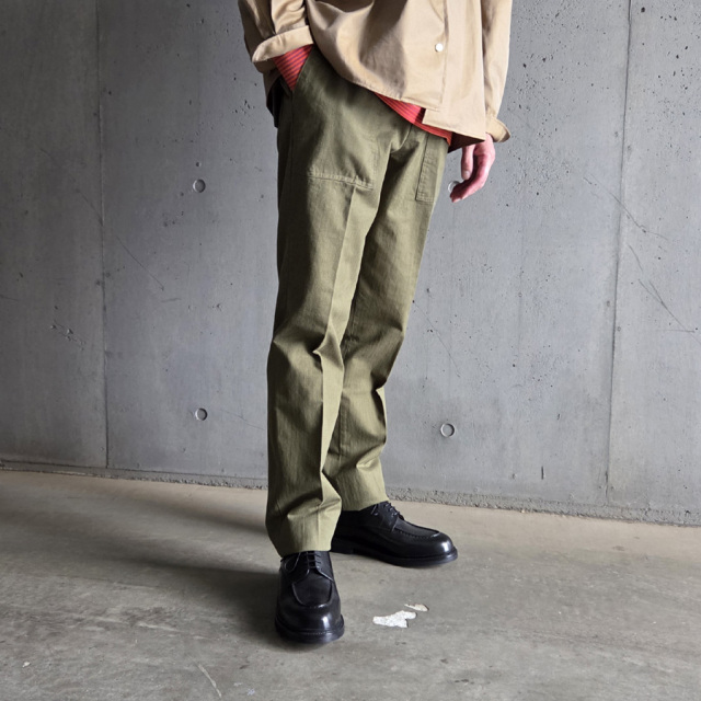 パンツ BARNSTORMER 1333P DRESS FATIGUE PANTS 1333p dress fatigue olive | barnstormer | made in japan