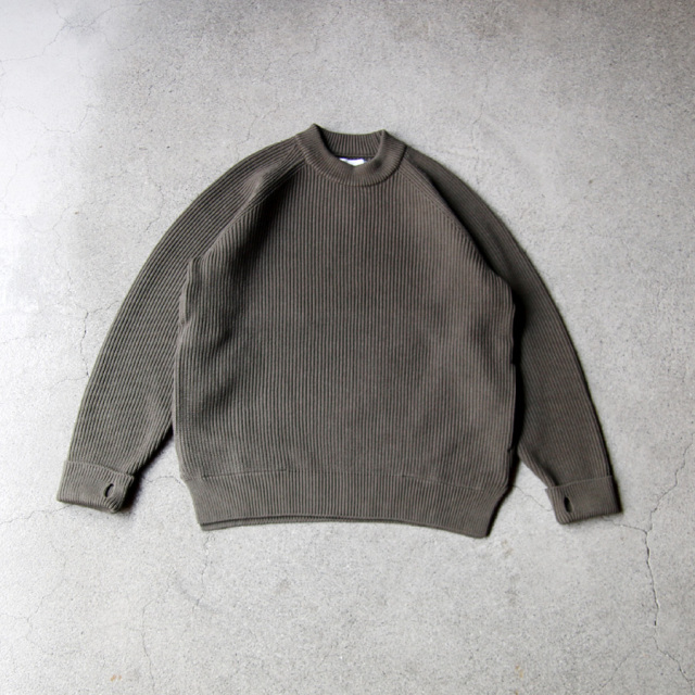 [IV TWELVE] モックネックセーター オリーブ In'crewsive セーター メンズ オーバーサイズ モックネック