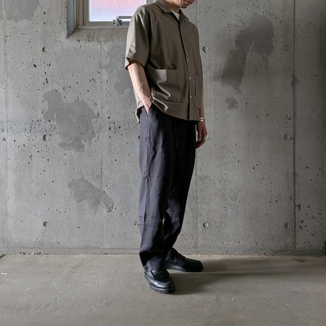 curly,カーリー,curly 通販,curly 東京取り扱い店舗,CURLY&Co.,BIRD'S EYE JERSEY OPEN-COLLAR SHIRT,261-210421