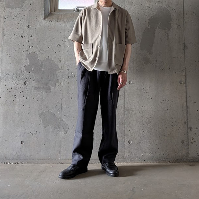 curly,カーリー,curly 通販,curly 東京取り扱い店舗,CURLY&Co.,BIRD'S EYE JERSEY OPEN-COLLAR SHIRT,261-210421