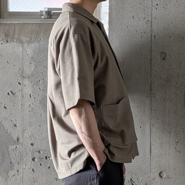 curly,カーリー,curly 通販,curly 東京取り扱い店舗,CURLY&Co.,BIRD'S EYE JERSEY OPEN-COLLAR SHIRT,261-210421