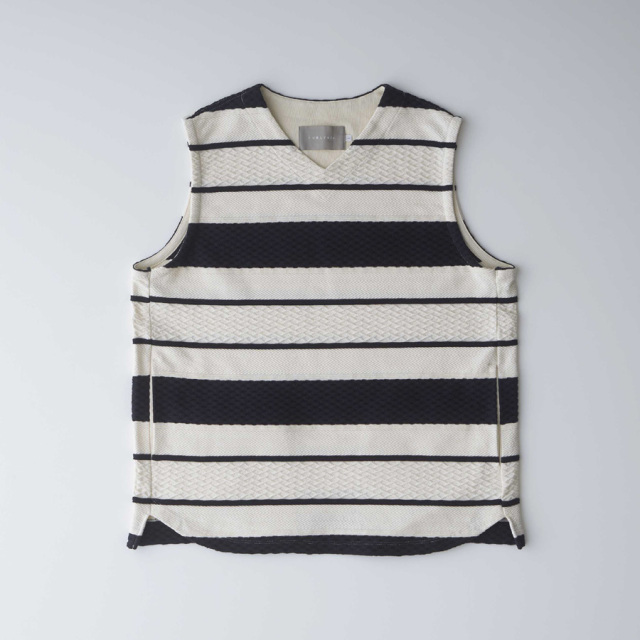 curly,カーリー,curly 通販,curly 東京取り扱い店舗,CABLE JACQUARD VEST -bordr,241-200212BD