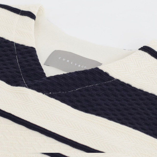 curly,カーリー,curly 通販,curly 東京取り扱い店舗,CABLE JACQUARD VEST -bordr,241-200212BD