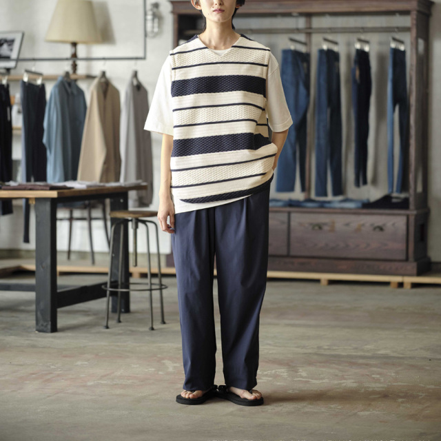 curly,カーリー,curly 通販,curly 東京取り扱い店舗,CABLE JACQUARD VEST -bordr,241-200212BD